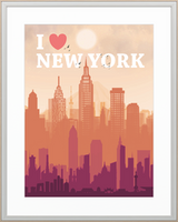 Poster Frames poster frame - 18'x24' Poster Frame - Single Mat in Snow