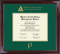 Western Credit Union Management School certificate frame - Dimensions Certificate Frame in Encore