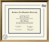 Southern New Hampshire University diploma frame - Icon Founders Edition Diploma Frame in Gold Rush