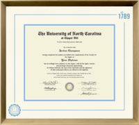 University of North Carolina Chapel Hill diploma frame - Icon Founders Edition Diploma Frame in Gold Rush