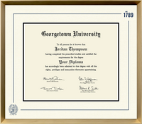 Georgetown University diploma frame - Icon Founders Edition Diploma Frame in Gold Rush