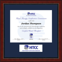 Hand Therapy Certification Commission certificate frame - Lasting Memories Banner Ceritifcate Frame in Academy