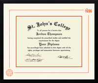 St. John's College-Annapolis diploma frame - Icon Founders Edition Diploma Frame in Gotham