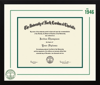 The University of North Carolina at Charlotte diploma frame - Icon Founders Edition Diploma Frame in Gotham