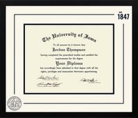 The University of Iowa diploma frame - Icon Founders Edition Diploma Frame in Gotham