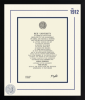 Rice University diploma frame - Icon Founders Edition Diploma Frame in Gotham