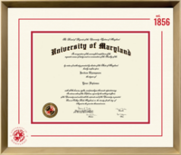 University of Maryland, College Park diploma frame - Icon Founders Edition Diploma Frame in Gold Rush