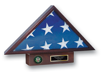 United States Army Flag Case - U.S. Army Memorial Medallion Flag Case