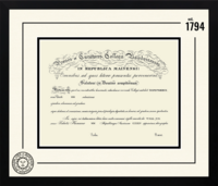Bowdoin College diploma frame - Icon Founders Edition Diploma Frame in Gotham