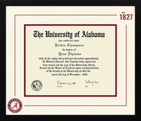 The University of Alabama Tuscaloosa diploma frame - Icon Founders Edition Diploma Frame in Gotham