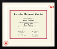 Rensselaer Polytechnic Institute diploma frame - Icon Founders Edition Diploma Frame in Gotham