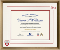 Harvard University diploma frame - Icon Founders Edition Diploma Frame in Gold Rush