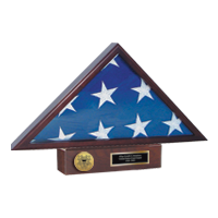 United States Coast Guard Flag Case - U.S. Coast Guard Memorial Medallion Flag Case