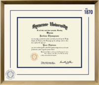 Syracuse University diploma frame - Icon Founders Edition Diploma Frame in Gold Rush