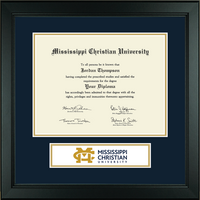 Mississippi Christian University diploma frame - Lasting Memories Banner Diploma Frame in Arena