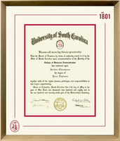 University of South Carolina diploma frame - Icon Founders Edition Diploma Frame in Gold Rush