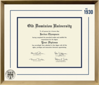 Old Dominion University diploma frame - Icon Founders Edition Diploma Frame in Gold Rush
