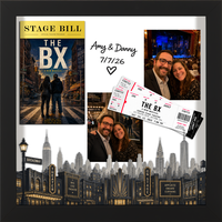Broadway Playbills Frames skyline theater shadow box frame - Skyline Theater Shadow Box Frame in Stealth