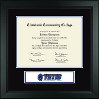 Cleveland Community College diploma frame - Lasting Memories Circle Logo Diploma Frame in Arena