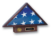Flag Cases and Flag Boxes Flag Case - Memorial Medallion Flag Case