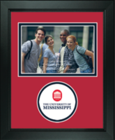 The University of Mississippi photo frame - Lasting Memories Circle Logo Photo Frame in Arena