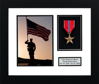 Medal Frames and Display Cases frame - Military Medal & Picture Frame in Stealth