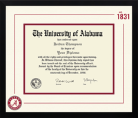 The University of Alabama Tuscaloosa diploma frame - Icon Founders Edition Diploma Frame in Gotham