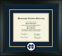 Mississippi Christian University diploma frame - Lasting Memories Circle Logo Diploma Frame in Arena