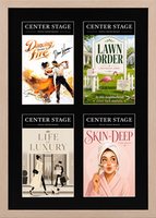 Broadway Playbills Frames Theater Bill frame - Quad Theater Bill Frame in Natural