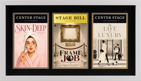 Broadway Playbills Frames Theater Bill frame - Triple Theater Bill Frame in Aspen