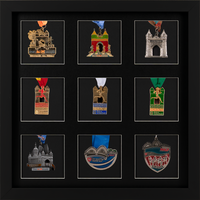 Marathon Medals medal frame - Multi-Marathon Medals Display Frame in Stealth