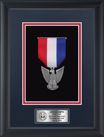 Scouting America medal frame - Commemorative Medal Shadow Box Frame in Obsidian