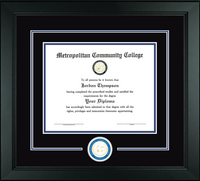 Metropolitan Community College diploma frame - Lasting Memories Circle Logo Diploma Frame in Arena