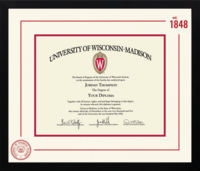 University of Wisconsin Madison diploma frame - Icon Founders Edition Diploma Frame in Gotham