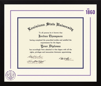 Louisiana State University diploma frame - Icon Founders Edition Diploma Frame in Gotham