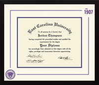 East Carolina University diploma frame - Icon Founders Edition Diploma Frame in Gotham