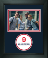 The University of Mississippi photo frame - Lasting Memories Circle Logo Photo Frame in Arena