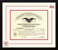 Saint Joseph's University in Pennsylvania diploma frame - Icon Founders Diploma Frame in Gotham