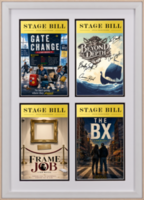 Broadway Playbills Frames Theater Bill frame - Quad Theater Bill Frame in Snow