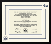 Pennsylvania State University diploma frame - Icon Founders Edition Diploma Frame in Gotham