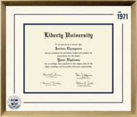 Liberty University diploma frame - Icon Founders Edition Diploma Frame in Gold Rush