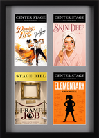 Broadway Playbills Frames Theater Bill frame - Quad Theater Bill Frame in Gotham