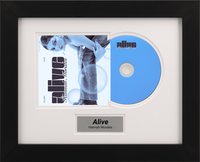 Music Memorabilia Frames CD frame - CD Cover Display Frame with Engraved Plate in Stealth