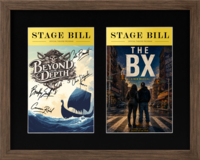 Broadway Playbills Frames Theater Bill frame - Double Theater Bill Frame in Latte