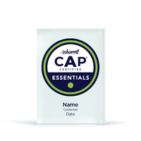 Informs Glass Award - CAP Essentials Crystal Award