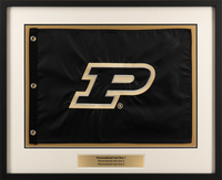 Golf Memorabilia Frames 14x20 personalized golf flag frame - 14' x 20' Golf Pin Flag Frame with Engraved Gold Plate in Gotham