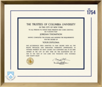 Columbia University diploma frame - Icon Founders Edition Diploma Frame in Gold Rush