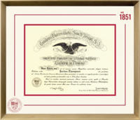 Saint Joseph's University in Pennsylvania diploma frame - Icon Founders Edition Diploma Frame in Gold Rush