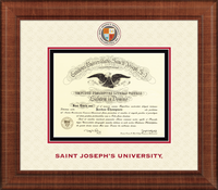 Saint Joseph's University in Pennsylvania diploma frame - Dimensions Plus Diploma Frame in Prescott