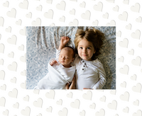 Photo Frames photo frame - Hearts Print Photo Frame in Expo White